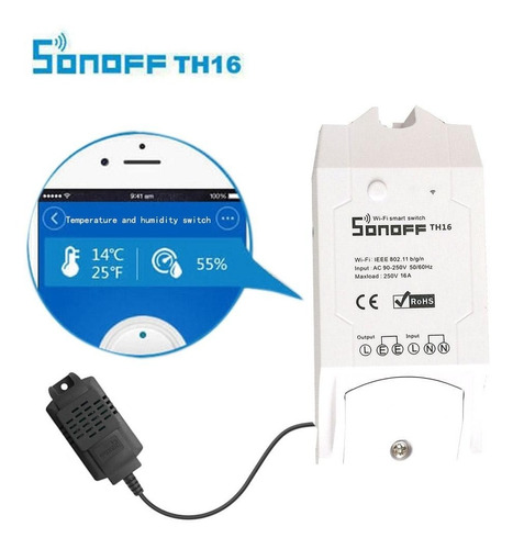 Sonoff TH 16 - Persaltumseguridad.com.ar