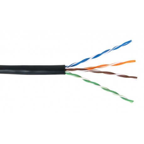 Cable UTP Nexxt Exterior 4 Pares Cat 5 Negro (x metro) -  