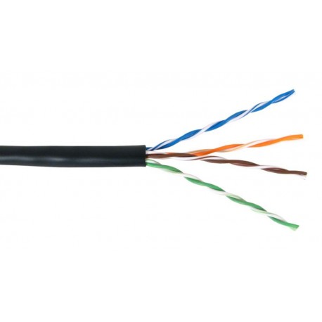 Cable UTP Nexxt Exterior 4 Pares Cat 5 Negro (x metro) - Cable UTP Nexxt Exterior 4 Pares Cat 5 Negro (x metro) -