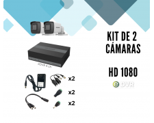 KIT eDVR 4 Canales + 2 Camaras 1080lite + Accesorios