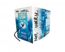 Cable UTP Net Quality Cat 5e Exterior 4 Pares Vaina Simple (Caja)