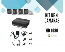 KIT eDVR 8 Canales + 4 Camaras 1080lite + Accesorios