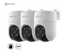 Combo Camara Ezviz Ip Wifi Exterior H8c 2mp 4mm - X3u + 3 Memorias 32gb