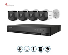 KIT HIKVISION GRABADOR + 4 CAMARAS 2MP VISION NOCTURNA + DISCO 240GB COMPLETO