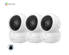 Combo Camara Ezviz Ip Wifi Interior H6c Pro 2mp Pt Seguimiento - X3u + 3 Memorias 32gb