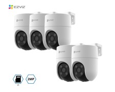 Combo Camara Ezviz Ip Wifi Exterior H8c 2mp 4mm - X5u + 5 Memorias 32gb