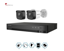 KIT HIKVISION GRABADOR + 2 CAMARAS 2MP VISION NOCTURNA + DISCO 240GB COMPLETO